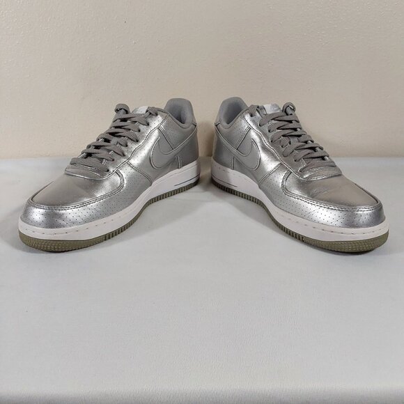 Nike Air Force 1 LV8 Dream Team Metallic Silver Low Sneaker Good Cond - 8.5 - Picture 7 of 12